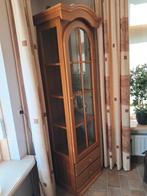 Nette vitrine kast eiken, Ophalen, 50 tot 100 cm, Zo goed als nieuw, 150 tot 200 cm