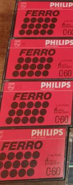 Philips Ferro cassettebandjes C-60, Cd's en Dvd's, Cassettebandjes, 2 t/m 25 bandjes, Overige genres, Gebruikt, Ophalen of Verzenden