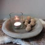 Schaal Marble/ steen / 2 maten / Sober Landelijke interieur, Overige materialen, Overige kleuren, Verzenden, Nieuw
