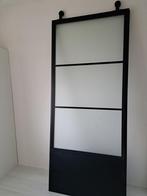 Grote industriële compleet schuifdeur 100x235cm, Ophalen, 80 tot 100 cm, 215 cm of meer, Binnendeur