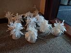 25 Witte Ballongewichtjes - Huwelijksdecoratie, Ophalen of Verzenden, Zo goed als nieuw, Geboorte of Huwelijk