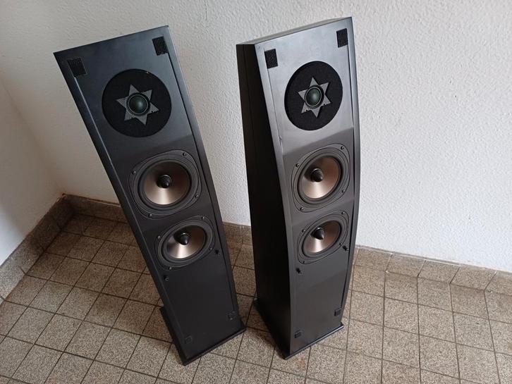 Floating Cameleon Luidsprekers - Topkwaliteit!, Audio, Tv en Foto, Luidsprekers, Gebruikt, Front, Rear of Stereo speakers, Overige merken