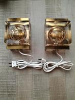 Vintage set deens design Vitrika wandlampen Maritim lampet., Huis en Inrichting, Ophalen of Verzenden, Gebruikt, Glas