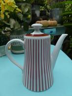 retro Melitta porseleinen koffie kan rood/wit gestreept, Verzamelen, Ophalen of Verzenden, Huis en Inrichting