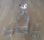 kristallen whiskey karaf met 2 glazen, Huis en Inrichting, Keuken | Servies, Overige typen, Nieuw, Ophalen of Verzenden, Glas