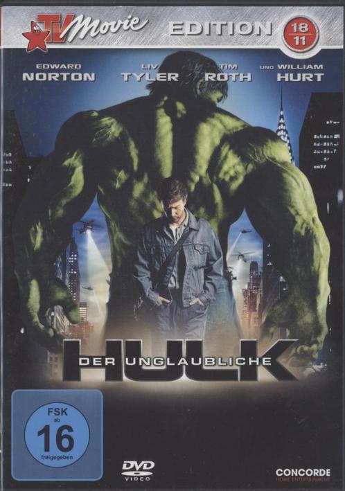 16) Der Unglaubliche HULK (De): met Edward Norton, Cd's en Dvd's, Dvd's | Actie, Gebruikt, Actie, Vanaf 16 jaar, Ophalen of Verzenden