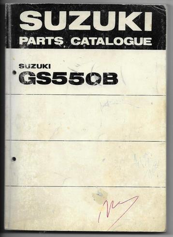 Suzuki GS550 B parts list (2157z) motor beschikbaar voor biedingen