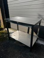 Rvs werkbank 100x60 z.g.a.n., Huis en Inrichting, Ophalen, A, A, A