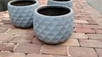 3x bloempot, 25 tot 40 cm, Gebruikt, Rond, Ophalen of Verzenden