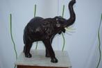Olifant  ( Bekleed met Leer, Antiek en Kunst, Ophalen of Verzenden