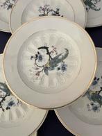 8 Vintage Mosa-Petrus Regout Gebaksbordjes, Gebruikt, Ophalen of Verzenden, Bord(en), Overige stijlen