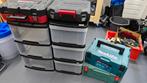 2x Makita M-box. 2x parkside professional. 6 schuifbakken, Doe-het-zelf en Verbouw, Gereedschapskisten, Ophalen of Verzenden, Zo goed als nieuw