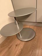 Leolux Pepito 526 zilvergrijs design tafeltje, Huis en Inrichting, Ophalen, Zo goed als nieuw, Hout, Leolux Pepito, design , zilvergrijs, Hugo de  Ruiter.