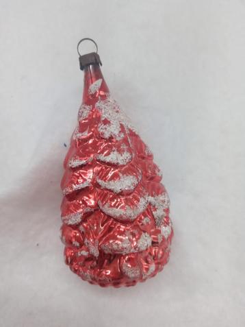 Mooie oude glazen kerstbal - kerstboom beschikbaar voor biedingen