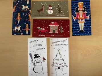 30 kerstkaarten met folie beschikbaar voor biedingen