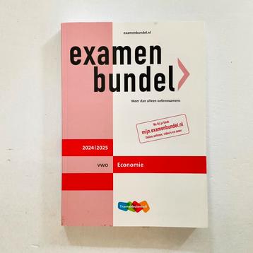 Nieuw! Examenbundel 2024 | 2025 VWO Economie beschikbaar voor biedingen