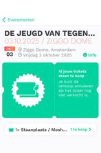 1x ticket vrijdag (staanplaats) voor DJVT @ Ziggo Dome, Eén persoon, Oktober