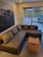 Grijze hoekbank modulair ,Indera Sintese, Huis en Inrichting, Banken | Complete zithoeken, Ophalen, Gebruikt