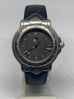 Tag Heuer 6000 Professional WH1112, Leer, Staal, Polshorloge, Ophalen of Verzenden