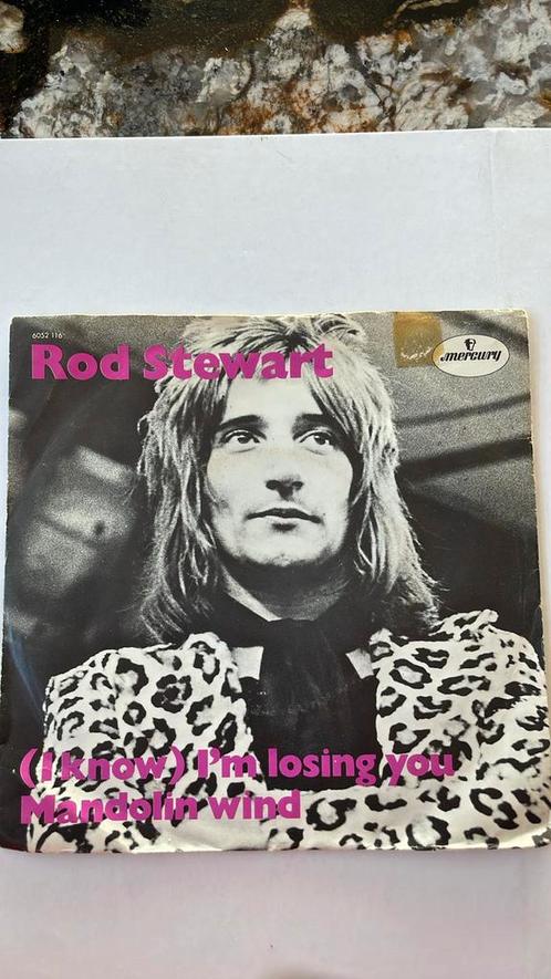 Singel ROD STEWART: “(I Know) I’m Losing You, Cd's en Dvd's, Vinyl | Pop, Zo goed als nieuw, 1980 tot 2000, Overige formaten, Ophalen of Verzenden