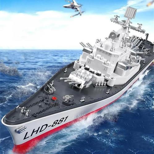 Unieke RC Warship Slagschip, Destroyer. Incl.Dubbele Remote., Hobby en Vrije tijd, Modelbouw | Boten en Schepen, Nieuw, Ophalen of Verzenden