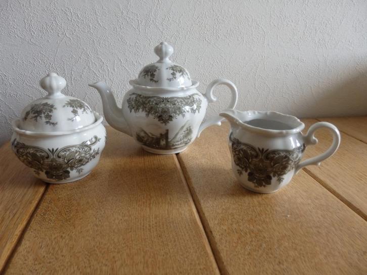 Barock Seltmann Weiden Bavaria Theepot melkkan suikerpot, Antiek en Kunst, Antiek | Servies los, Ophalen of Verzenden