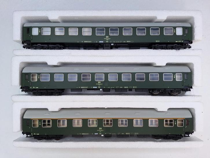 Sachsenmodelle 14333/333/336/424/424 DR rijtuigen tijdperk 4, Hobby en Vrije tijd, Modeltreinen | H0, Nieuw, Wagon, Gelijkstroom