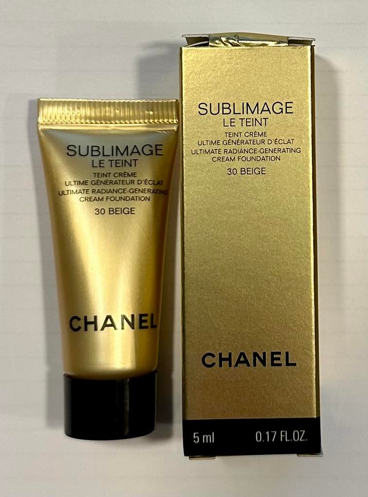 10x Chanel Sublimage le teint 30 beige 5ml, Ophalen of Verzenden, Nieuw, Gehele gezicht, Verzorging