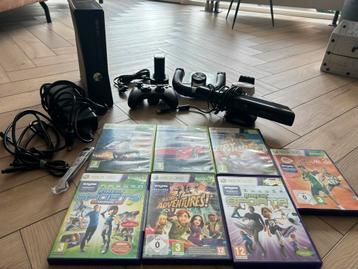 X-BOX 360 Kinect + acc. + spellen beschikbaar voor biedingen
