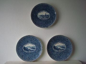 3 wandborden Ludwig Wessel, Bonn, Duitsland ca.1900/1920 beschikbaar voor biedingen