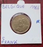 België 5 francs - 1986 Belgique, Verzenden, Overig, Losse munt