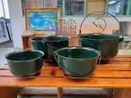 Grote ketels als bloembak plantenbak groen heksenketel, Tuin, Minder dan 30 cm, Verzenden, Minder dan 60 cm