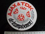 sticker Ajax en TDK de kampioenen!, Verzamelen, Stickers, Verzenden, Zo goed als nieuw, Merk