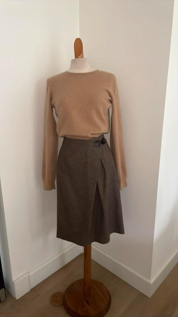 Wollen rok van Etro, mt 38, Kleding | Dames, Rokken, Maat 38/40 (M), Bruin, Onder de knie, Verzenden