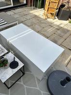 Witte strakke salontafel, Huis en Inrichting, Tafels | Salontafels, 50 tot 100 cm, Ophalen of Verzenden, Zo goed als nieuw, Minder dan 50 cm