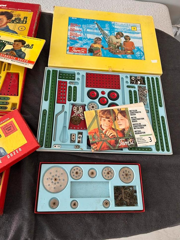 Temsi meccano vintage speelgoed zie beschrijving, Antiek en Kunst, Antiek | Speelgoed, Ophalen