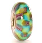 Trollbeads glaskraal schaakpatroon (retired), Sieraden, Tassen en Uiterlijk, Glas of Kristal, Ophalen of Verzenden, Zo goed als nieuw