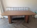 Notenhouten moderne eettafel, Huis en Inrichting, Tafels | Eettafels, Ophalen, 50 tot 100 cm, Zo goed als nieuw, Vijf personen of meer