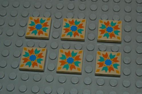 L903 Tegels 2x2 beige decoratie tegels 6 st., Kinderen en Baby's, Speelgoed | Duplo en Lego, Nieuw, Lego, Losse stenen, Ophalen of Verzenden