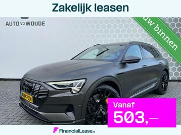 Audi e-tron e-tron 55 quattro advanced 95 kWh PANO Matzwart beschikbaar voor biedingen