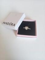 pandora hart ring zilver, Met kristal, Verzenden, Nieuw, Dame