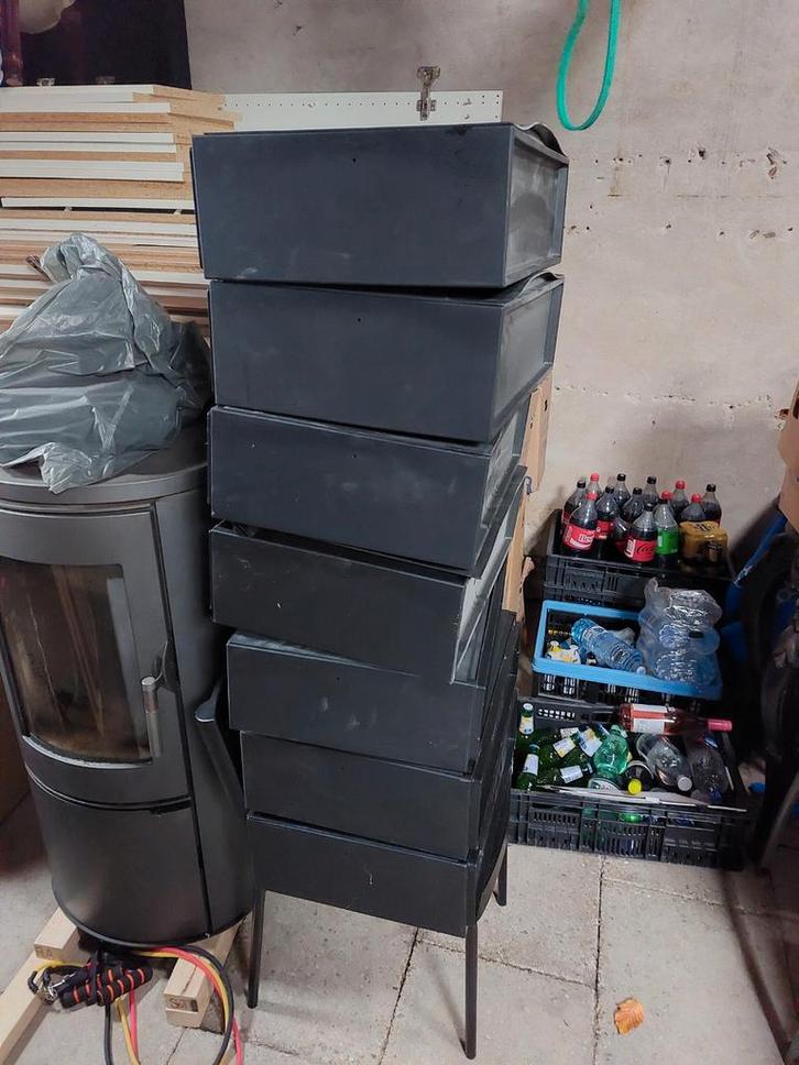 7x Ikea Trones Zwart - Zo Goed Als Nieuw!, Huis en Inrichting, Kasten | Schoenenrekken, Zo goed als nieuw, Ophalen of Verzenden