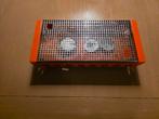 Vintage retro warmhoudplaat met waxinelichtjes, Ophalen of Verzenden, Gebruikt
