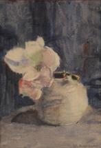 Rudolf de Bruyn Ouboter (1894-1983) gemberpot met amaryllis, Antiek en Kunst, Ophalen of Verzenden