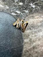 18k Gouden ring met steentjes, Ophalen of Verzenden, Nieuw, Goud, Dame