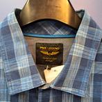 Pall Mall overhemd blauw tinten geruit mt XL nr 46993, Blauw, ., Pall Mall, Zo goed als nieuw