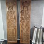 2 prachtige eiken grote  speculaas planken,man vrouw,, Huis en Inrichting, Ophalen of Verzenden, Zo goed als nieuw