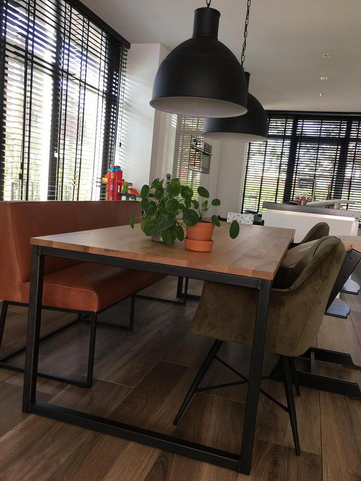 Eettafel 220x100, Huis en Inrichting, Tafels | Eettafels, Gebruikt, 50 tot 100 cm, 200 cm of meer, Vijf personen of meer, Rechthoekig