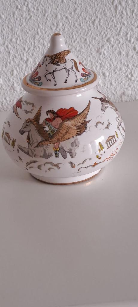 Porselein grieks (Leeg) parfum potje. Exclusief parfum., Antiek en Kunst, Antiek | Porselein, Verzenden