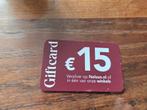 Nelson 15 euro giftcard waardebon, Tickets en Kaartjes, Kortingen en Cadeaubonnen, Eén persoon, Cadeaubon